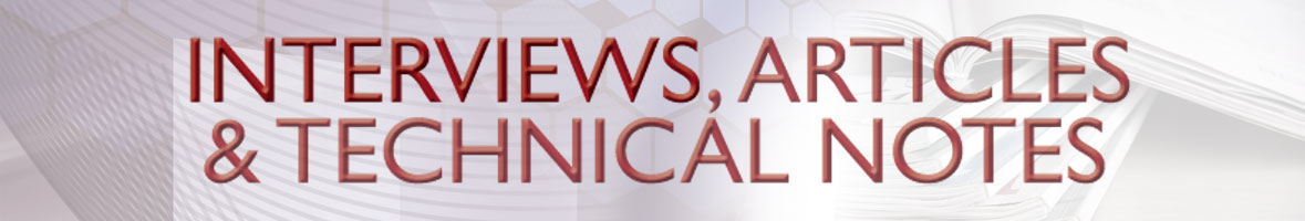 AArticles, Interviews and Technical Notes