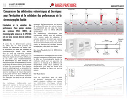 Comparaison des débitmètres volumétriques et thermiques pour l'évaluation et la validation des performances de la chromatographie liquide